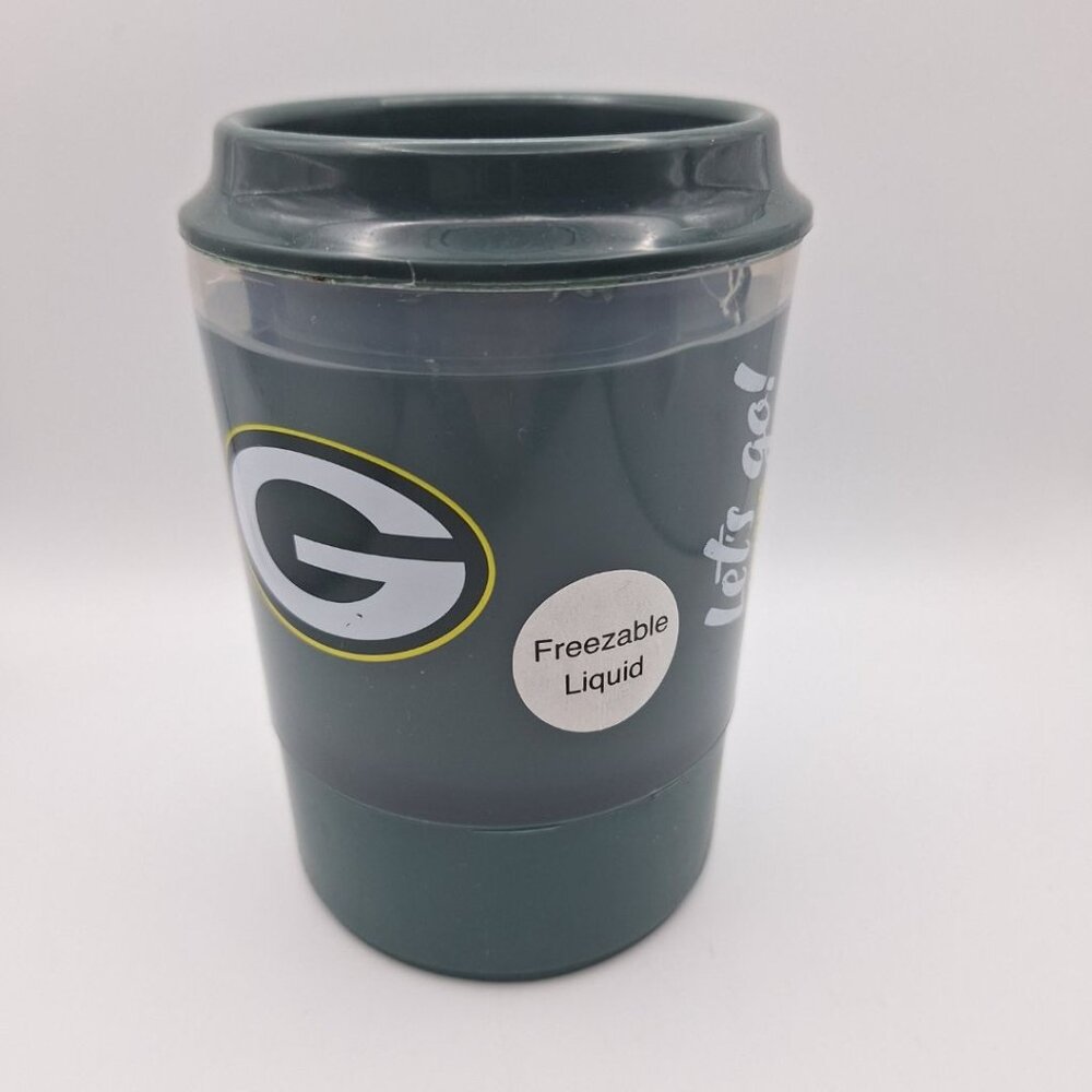 Green Bay Packers Football Cup Freeze Drink Plastic Wisconsin Cheeseheads‎ NFL